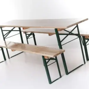 Biertafel set (1 tafel, 2 banken)